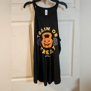 #CLUBFITWEAR TRAIN OR TREAT ROCKSTAR TANK: BLACK: EUC: SIZE XXL